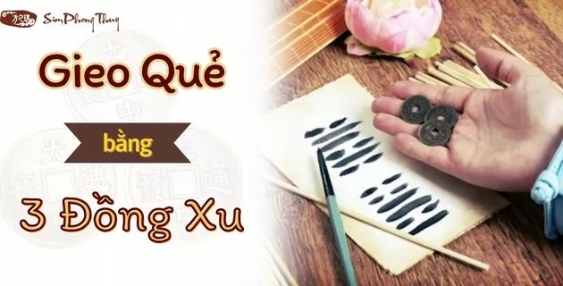 gieo quẻ bằng đồng xu
