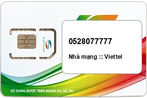Sim Viettel 0528077777 