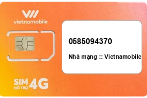Sim Vietnamobile 0585094370 