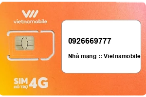 Sim Vietnamobile 0926669777 