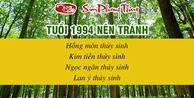 cây hợp tuổi 1994